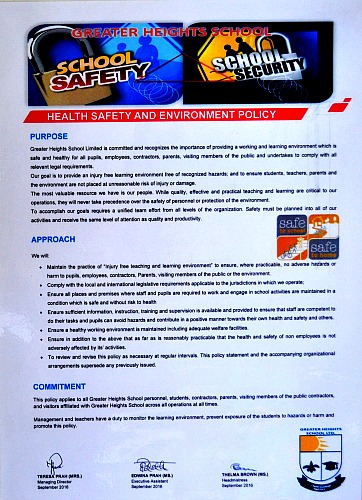 Health and Safety Policy